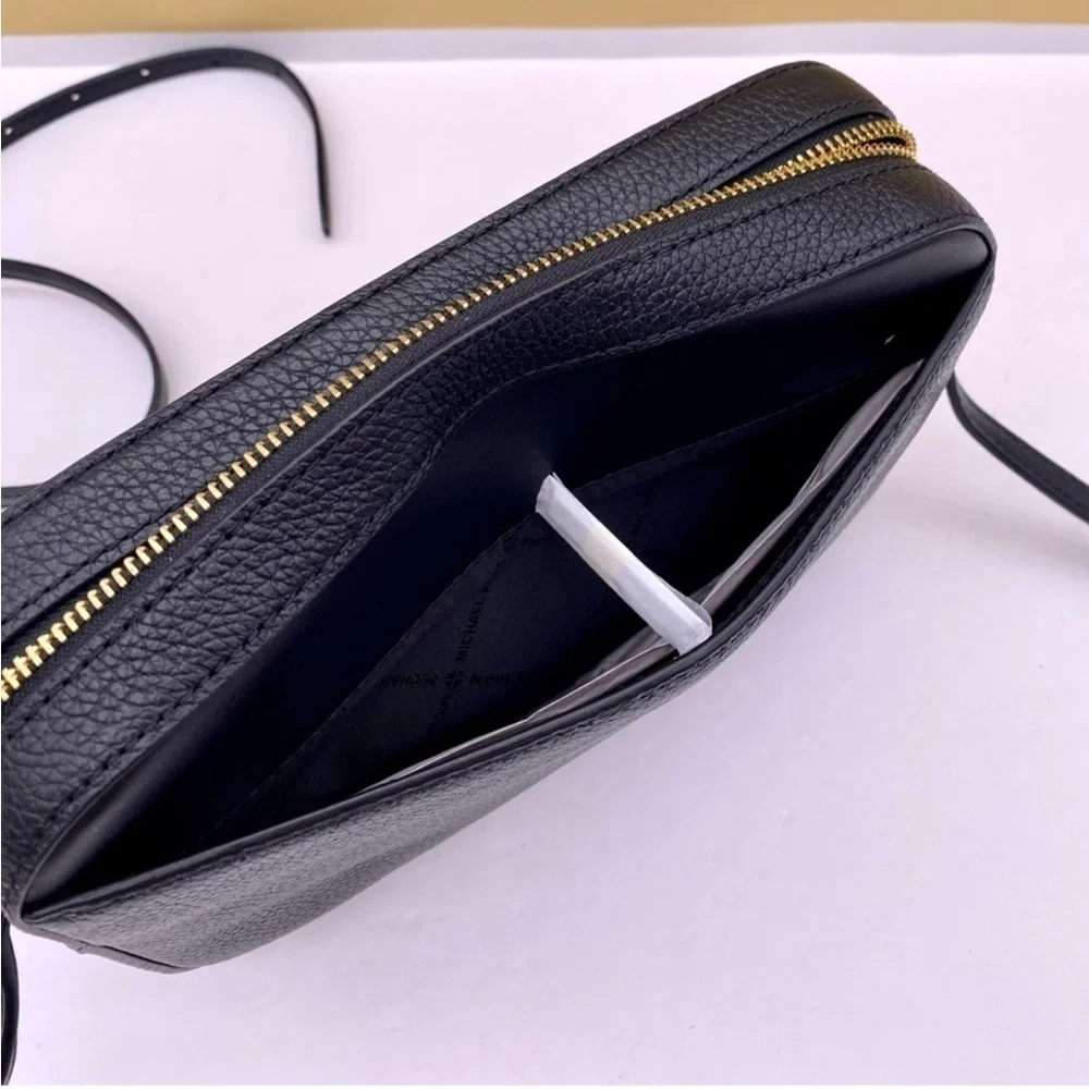 Michael Kors EW Zip Chain Crossbody Bag Black